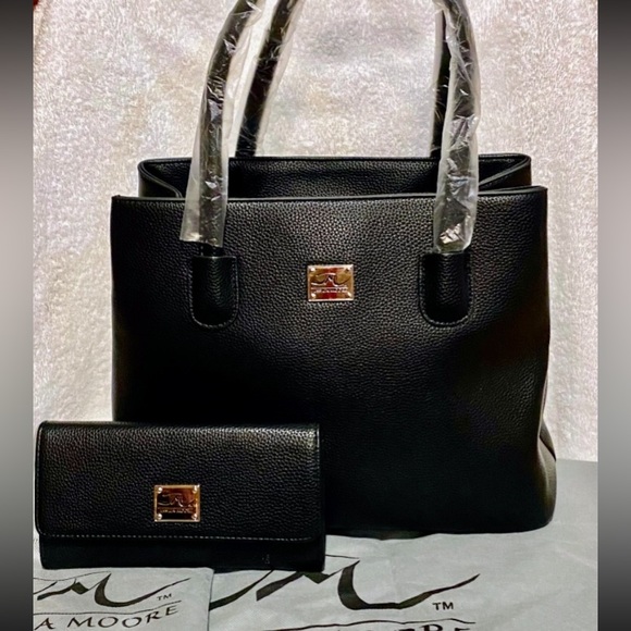 NWT JESSICA MOORE EXQUISITE COLLECTION BAG & WALLET SET - Picture 8 of 12